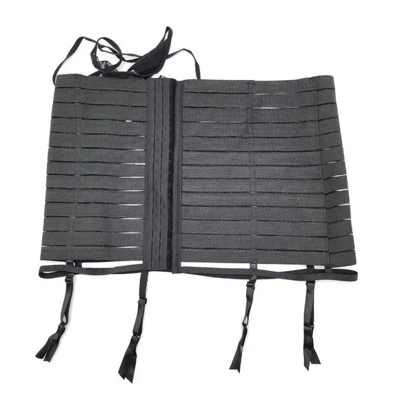 NWT Oh la la Cheri Bandage Gartini with G-String Black 1X - Picture 3 of 6